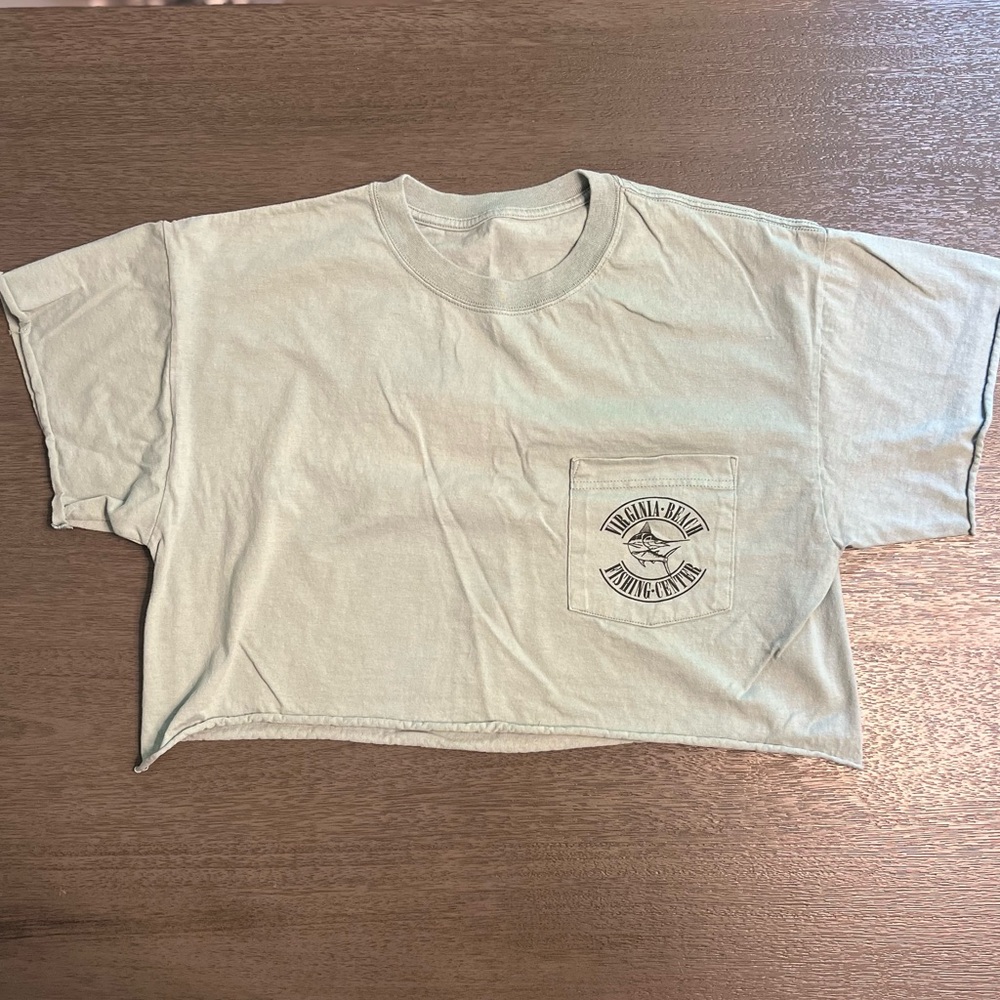 Virginia Beach Shark Tee I Seafoam Green I Size L